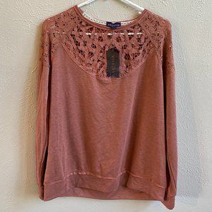 Pinkish Lacy Spring / Summer Top Formal or Casual